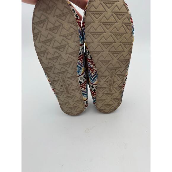 Minnetonka Cally Women's Size 8 Fleece Lined Moccasin Slippers Multicolor - Picture 4 of 7